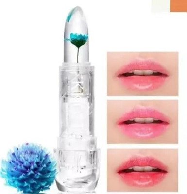 GABBU New Waterproof Jelly Flower Transparent Color Changing Lipstick(blue, 3.6 g)