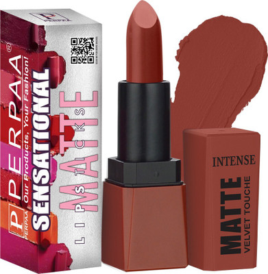 Perpaa Sensational Creamy Matte Lipstick Highly Pigmented with Vitamin E Long Lasting(Brown Sugur, 3.5 g)