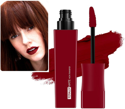 tanvi27 Light & Comfortable, One Swipe Application Liquid Deep Red Lipstick(DEEP RED, 7.5 ml)