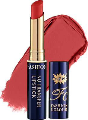 FASHION COLOUR Non-Transfer Creamy Matte Lipstick Waterproof & Smudgeproof Formula - Shade 01(SUNNY ORANGE, 2.6 g)