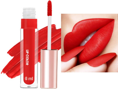 GULGLOW99 ULTRA LIQUID MATTE FINISH LIP COLOR WATERPROOF LIPSTICK(TAMOTO RED, 6 ml)