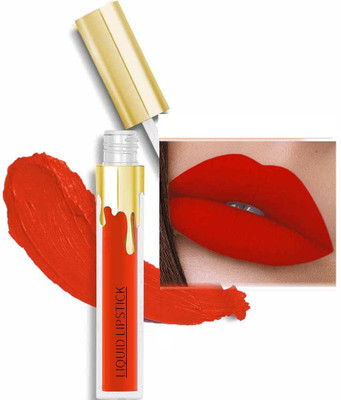 GULGLOW99 Prefact Transfer-proof, Long-Lasting & Non-Drying Liquid Matte Lipstick(RED, 5 ml)