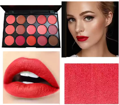 Neycare new water proof matte lipstick palette long lasting easy to use pack of 1(MULTI COLOR, 150 g)
