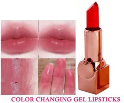 Yuency jelly waterproof and long lasting makeup lipstick(RED, 3.6 g)