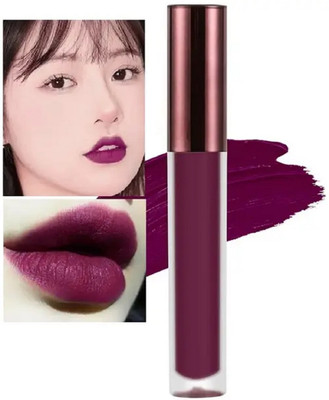 GABBU Non Transfer Smudge Proof Longlasting Maroon Liquid Matte Lipstick03(purple, 3.5 ml)