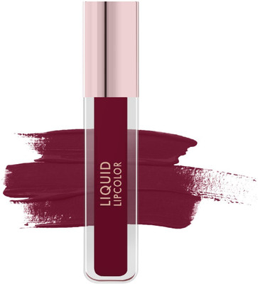 MYEONG Non Transfer Smudge Proof Longlasting Sensational Liquid Matte Lipstick(Maroon Touch, 6 ml)