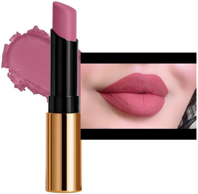 REIMICHI Dusty Pink Velvet Highly Pigmented Matte Lipstick for Women(DUSTY PINK, 3.5 g)
