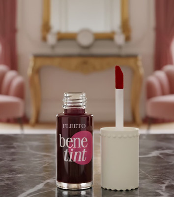 Fleeto Bene Tint Lip & Cheek Stain, Waterproof, longlasting RED Tint F23(Peppy Red, 10 ml)