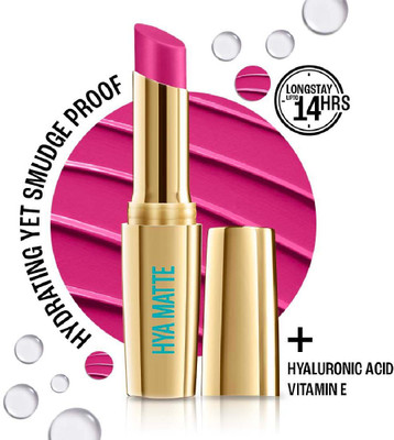Lakmé 9to5 Hya Matte Lipstick Follow Up Fuschia 3.6gm(Coffee Break, 3.6 g)