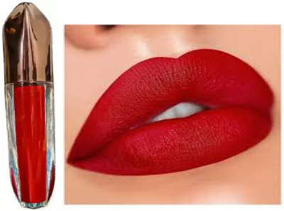 Luipui red matte lipstick long lasting waterproof liquid pack of 1(red, 6 g)