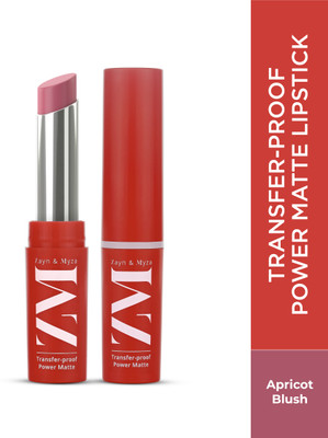 ZM Zayn & Myza Transfer-Proof Power Matte Lipstick(Apricot Blush, 3.2 g)