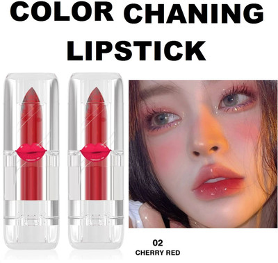 GFSU - GO FOR SOMETHING UNIQUE GEL color change lipstick waterproof non transfer 24 hrs 02(cherry red, 7.2 g)