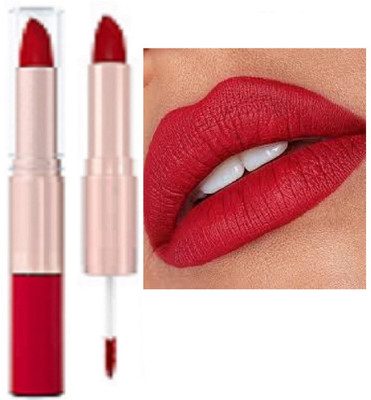 Luipui 2 IN 1 RED MATTE LIPSTICK WATERPROOF AND TRENDING LIPSTICK PACK OF 1(RED, 6 g)