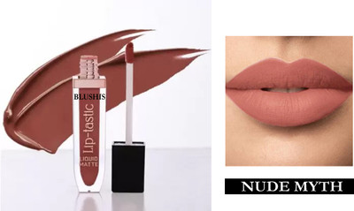 BLUSHIS Liquid Matte Lipstick Non Transfer| Waterproof| Smudge Proof(Brown, 8 ml)