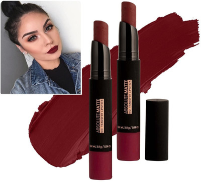 ADJD Best Non Transfer Color Sensational Creamy Matte Maroon Lipstick(Maroon, 7 g)
