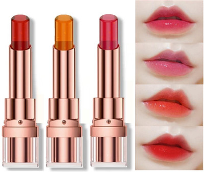 CATERINACHIARA New Korean Jelly Lipstick For Dry And Chapped Lips (Pack of 3) Candy(Pack of: 1, 11.4 g)