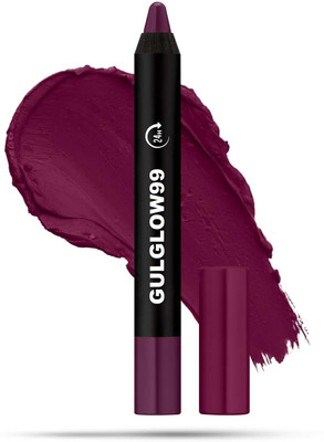 GULGLOW99 Waterproof Long Lasting Highly Pigmented Matte Finish Lipstick(Grapewine, 3.5 g)