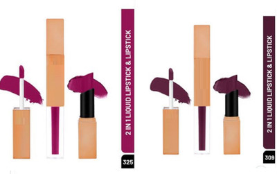 Luipui Long Lasting | Waterproof multicolor lipstick pack of 2(Multicolor, 10 ml)