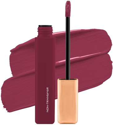GABBU Velvet Waterproof, NonTransfer Long Lasting Matte Liquid Lipstick(brick rose)(brick rose, 6 ml)