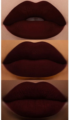 ADJD Combo One Swipe Application Non Transfer Liquid Lipstick for Women Maroon(Maroon, 15 g)