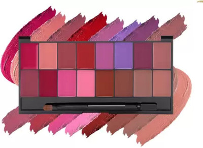 Jiwoo 16 Color Highly Pigmented Lip Color Palette(MULTI, 16 ml)