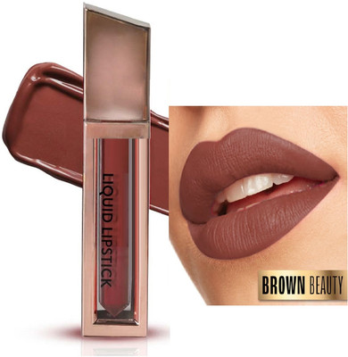 luzimaisa Matte Waterproof Non Transfer, Long Lasting Lipstick.(Brown, 2.5 ml)
