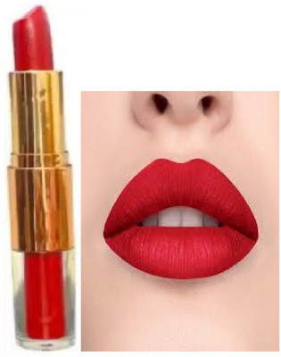 TOPQ smooth red 2 in 1 matte finish lipstick pack of 1 awesome(red, 6 g)