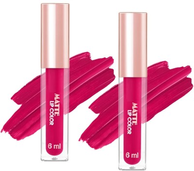 tanvi27 Liquid matte pink matte finish water proof lipstick(pink, 12 g)