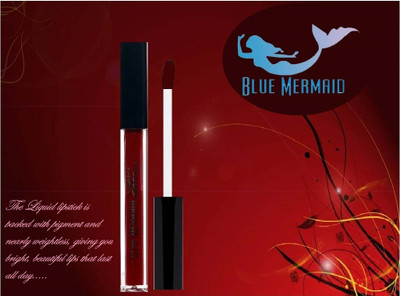BLUEMERMAID SMUDGE PROOF LIQUID MATTE MAROON COLOR LIPSTICK(Maroon, 6 ml)