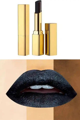 Vyomiris PERFECT BLACK COLOR CREAMY LIPSTICK HIGH PIGMENT FORMULA(BLACK, 3.6 g)
