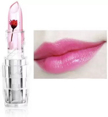 HUZURLU Flower Jelly Temperature Change LongLasting Nutritious Color Change Lipstick(red, 3.6 g)