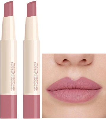 ADJD Combo HD Velvet Smooth Water Proof & long lasting Lipstick Rose(Rose, 4 g)