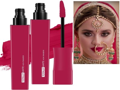 tanvi27 High Pigmented Kiss Proof Waterproof Matte Finish Rani Pink Lip Stain Set(Rani Pink, 16 g)