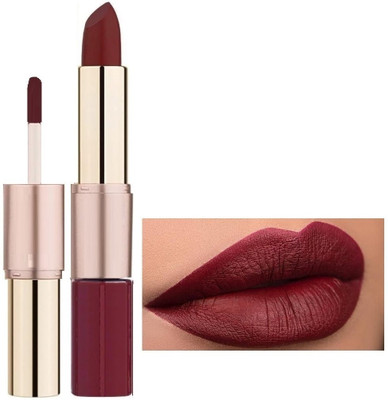 DARYUE Long lasting & Highly Pigmented 2 in 1 Maroon Lipstick(Maroon, 8 g)