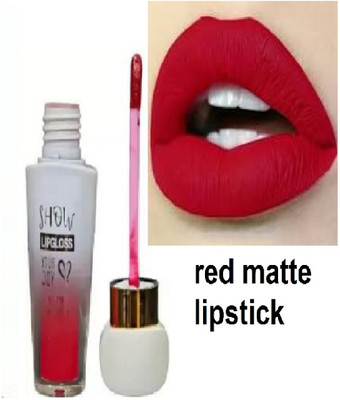 Luipui red matte lipstick pack of 1 best long lasting beautiful lips(red, 6 ml)