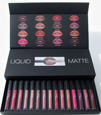 YELGO Set of 12 Liquid Lipsticks Matte Finish Long Lasting (Multicolor Pack 64 Ml)(Multicolor, 64 ml)