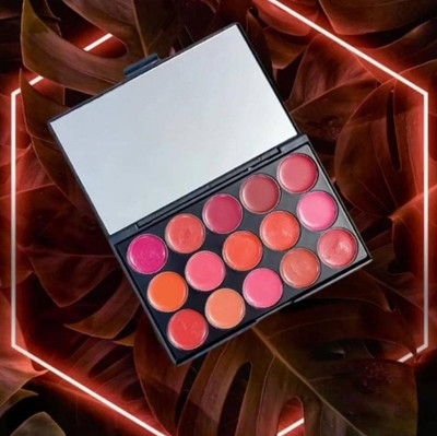 DARVING 15 Color Lipstick Lip Color Palette Makeup Universal Moisturizing(MULTI COLOR, 20 g)
