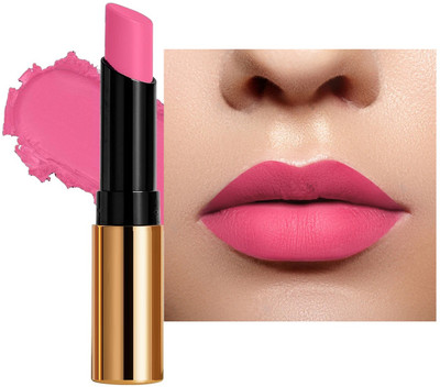 REIMICHI Long Wear Hot Pink Velvet Highly Pigmented Matte Lipstick for Women(Hot Pink, 3.5 g)
