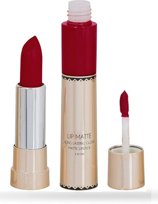 Arcanuy Lip Matte / 2 in 1 Long Lasting Matte bride red Lipstick(bride red, 8 g)