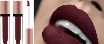 Emijun Non Transfer Waterproof Longlast Matte Liquid Lipstick Pack Of 2***(MAROON, 12 ml)
