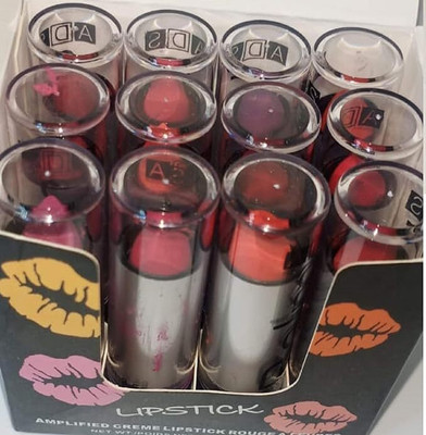 YELGO Matte Amplified Crème Balm Lipstick, Pack of 12(Multicolor, 12 g)
