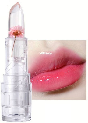 Latixmat Magic Change Temperature Mood Lipstick Moisturizer Jelly Flower Lipstick 1(pink, 3.6 g)
