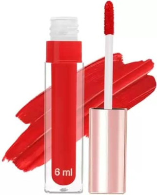 Emijun RED SUPER STAY MATTE LIQUID LIPSTICK(BRIGHT RED, 6 ml)