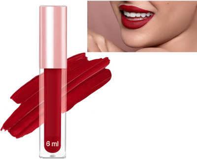 GABBU LIPSTICK DARK RED MATTE FINISH LIQUID(RED, 6 ml)