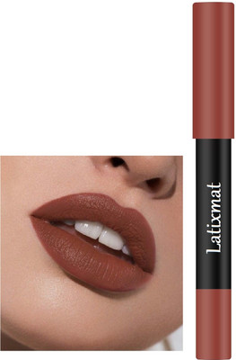 Latixmat Matte Non Transfer Lipstick(BROWN, 3.5 g)