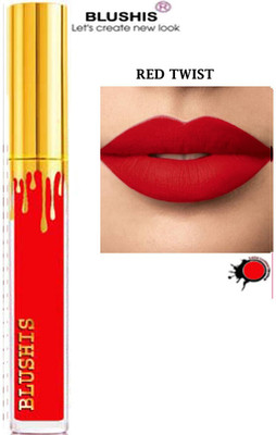 K3NTERPRISES Non Transfer Smudgeproof Professionally Longlasting Liquid Lipstick(Red Twist, 6 ml)