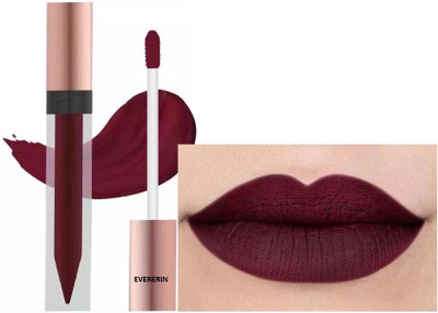 EVERERIN Lip Mousse Enriched With Vitamin E & Non Sticky LIPSTICK(MAROON, 6 ml)