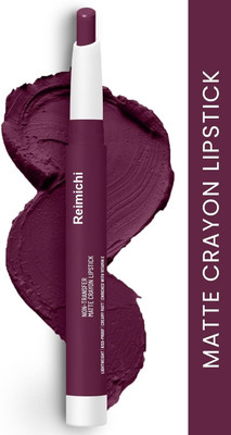 REIMICHI Smooth & Soft Matte Finish & Lightweight Lipstick For Women(Deep purple, 3.5 g)