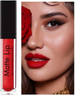 Luster Shine Professional Velvet-Matte Liquid Lipstick(RED, 6 ml)