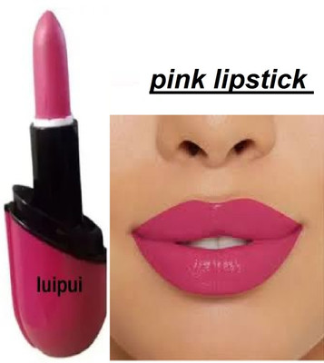 Luipui pink matte lipstick awesome waterproof amazing(pink, 6 g)
